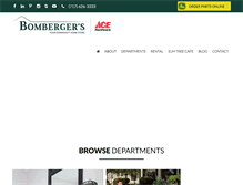 Tablet Screenshot of bombergers.com